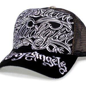 Christian Audigier COA Black/White Signature Hat Adult One Size Cap